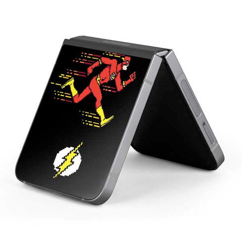 DC Comics The Flash Pixelated Running Pose Galaxy Z Flip6 Skin